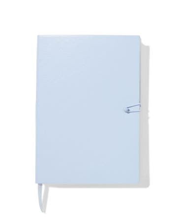 HEMA Notitieboek A5 PU gelinieerd blauw, Verzenden, Nieuw