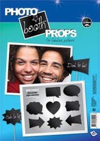 Photo booth props schrijfbaar (8 stuks), Verzenden, Nieuw, Feestartikel