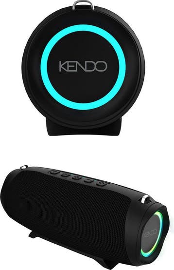 Bluetooth speaker - Muziek box - Partybox - Zwart - KENDO, Verzenden, Zo goed als nieuw