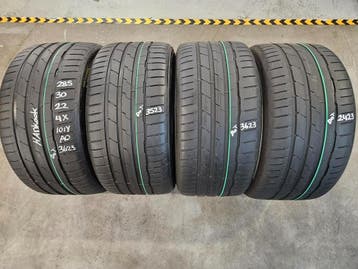 285/30/22 102Y AO HANKOOK ZOMERBANDEN 6,7MM PROFIEL 4X, Ophalen, Gebruikt, 285 mm, Overige maten