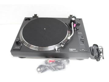 Lenco L-3808 - Draaitafel - USB - Zwart, Audio, Tv en Foto, Platenspelers, Verzenden, Zo goed als nieuw