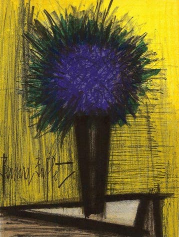 Bernard Buffet (1928-1999) - Le bouquet violet