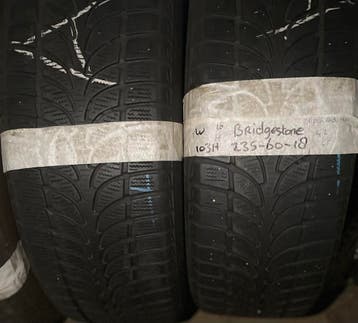 2x235-60-18 Bridgestone Winter 2x4.5m €40 PerBand 235 60 18, Ophalen, 18 inch, Gebruikt, Winterbanden
