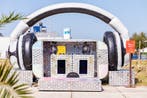 Disco Podium Caravan incl. XXL Opblaasbare koptelefoon, Ophalen, Gebruikt, Overige