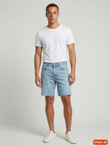 Levis Korte broeken Heren maat W42 Lichtblauw Vintage, Ophalen of Verzenden, Nieuw, Levi's
