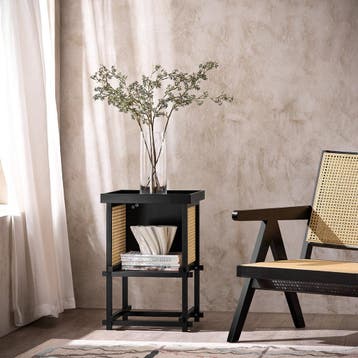 2dekans | SoBuy bijzettafel HFBT03-SCH - 40×40×60 cm -, Huis en Inrichting, Tafels | Bijzettafels, Ophalen of Verzenden, Zo goed als nieuw