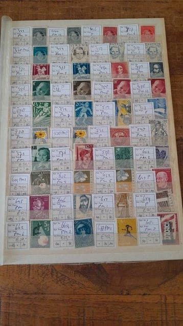 Nederland 1945/1959 - Verzameling plaatfouten ongebruikt, Gestempeld