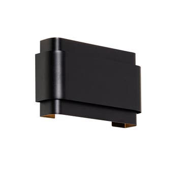 Industriële wandlamp zwart 2-lichts - Coen, Verzenden, Nieuw