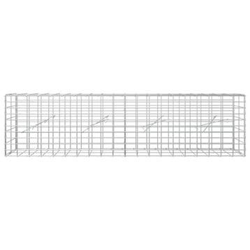 vidaXL Gabion met 5 mm Draad en 5x10 cm Gaas 200x10x50 cm, Verzenden, Nieuw, IJzer