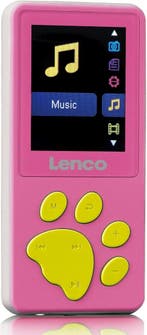 MP3 Speler met Bluetooth - Inc. 8GB SD - Roze - Lenco - XEMI, Verzenden, Zo goed als nieuw