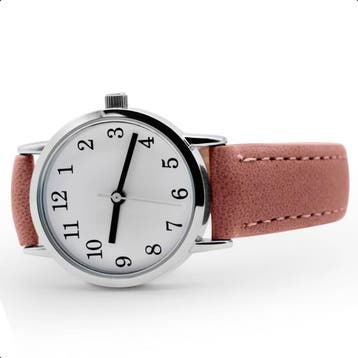 Tyme Santorini Dames Horloge 27mm Wit/Roze - Horloges voor, Ophalen of Verzenden, Zo goed als nieuw