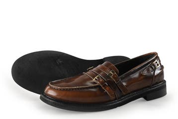 Stefano Lauran Loafers in maat 39 Bruin, Kleding | Dames, Schoenen, Bruin, Verzenden, Overige typen, Zo goed als nieuw