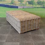 Nissah stoel loungeset 5-delig naturel rotan, Tuin en Terras, Ophalen of Verzenden, Nieuw