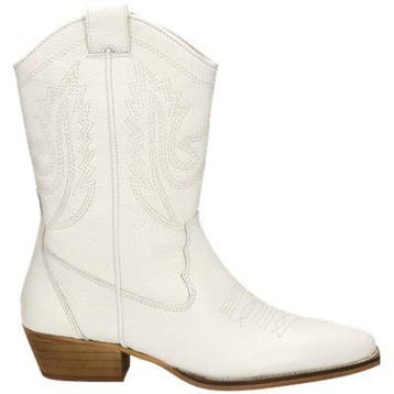 Nelson cowboylaarzen voor dames in het Wit, Verzenden, Wit, Overige typen, Nieuw