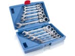 Veiling - Ratelsleutelset - 12-delig - 6/19 mm - Incl. koffe, Doe-het-zelf en Verbouw, Gereedschap | Handgereedschap, Nieuw