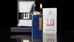 Dunill - Lapis Lazuli Pattern Rollagas Lighter - Zonder, Verzamelen, Rookartikelen, Aanstekers en Luciferdoosjes, Nieuw