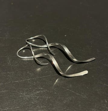 No- Fade Zilver-Stijl Spiraal Threader Oorbellen Sieraden, Sieraden, Tassen en Uiterlijk, Oorbellen, Overige materialen, Hangers