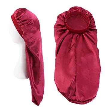Satijnen Bonnet voor Dreadlocks / Braids / Rasta - Rode Drea, Ophalen of Verzenden, Nieuw