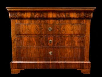 Commode - Mahonie, Wortelnotenhout - ca. 1840