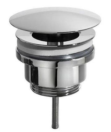 Luxe vaste afvoerplug 1.1/4 niet afsluitbaar, chroom -, Ophalen of Verzenden, Nieuw, Chroom, Wastafel
