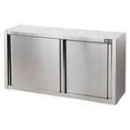HCB Wandkast - schuifdeur - 140 cm - RVS, Verzenden, Nieuw in verpakking, Overige typen