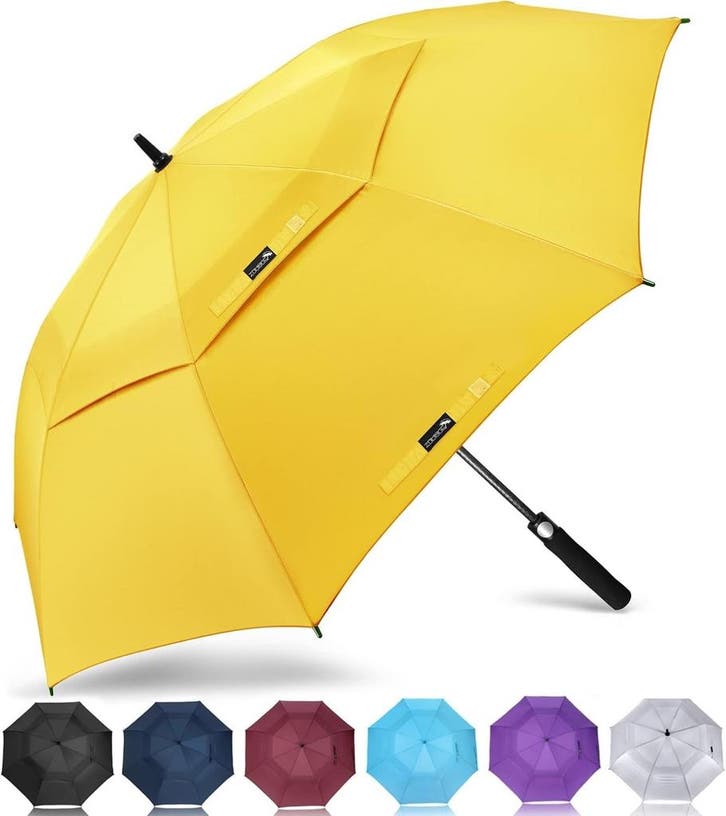 Waterdichte Paraplu Auto-Open | 48% Korting, Sieraden, Tassen en Uiterlijk, Paraplu's, Transparant, Geel, Nieuw, Ophalen of Verzenden