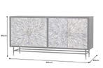 Dressoir HERITAGE 160cm mozaïek botten zwart wit - 48633, Ophalen of Verzenden, Nieuw