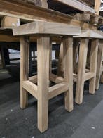 Showroommodel Boomstam bar kruk 40x40xH114 cm ( set van 4), Ophalen of Verzenden, Nieuw