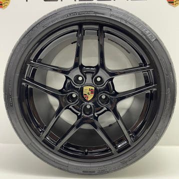Porsche 997 2/4 ORIGINELE 19”Carrera S II zwart met banden, Gebruikt, Banden en Velgen, 305 mm, Personenwagen