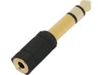 Jack verloopstekker 6,3mm naar 3,5mm jack - Verguld, Muziek en Instrumenten, Kabels en Stekkers, Ophalen of Verzenden, Nieuw
