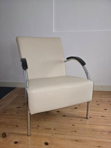 Fauteuil - 670 Lounge Stoel - Roestvrij staal, hermes -, Nieuw
