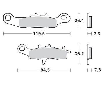 Motomaster Voorremblokken Nitro Compound 21 Kawasaki KX85 20, Ophalen of Verzenden, Nieuw