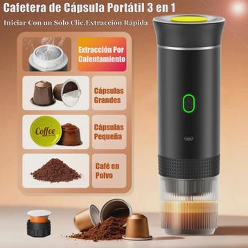 3-in-1 Draagbare Koffiemachine: Draadloos, Elektrisch & Comp, Verzenden, Nieuw
