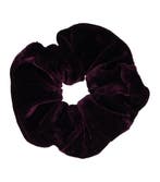 Haarelastiek Scrunchie – Basic – Velvet Stof – Donkerpaars, Nieuw