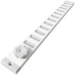 Aluminium afsluitbaar schuifrooster opbouw 370 x 40mm - WIT, Verzenden, Nieuw