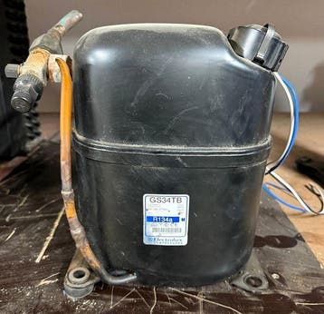 Compressor Elektrolux, GS34TB, R134A, Gebruikt