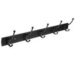 Differnz kapstok 5 haken dubbel aluminium rvs mat zwart, Verzenden, Nieuw