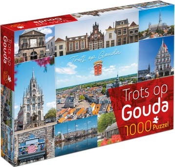 Trots op Gouda Puzzel (1000 stukjes) | Tuckers Fun Factory, Hobby en Vrije tijd, Denksport en Puzzels, Verzenden, Nieuw