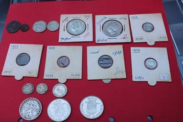 Nederland. Diverse gulden munten 1917-1952 (Zonder, Postzegels en Munten