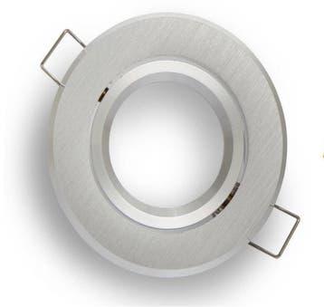 Inbouw spot MR16 - aluminium - rond armatuur - geborsteld, Ophalen of Verzenden, Nieuw