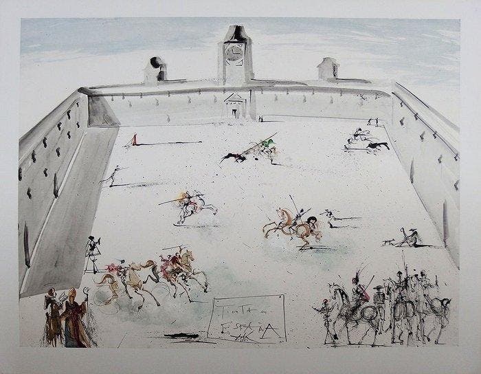 Salvador Dali (1904-1989) - Tienta en España, Antiek en Kunst, Antiek | Overige Antiek