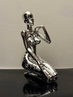 GF Exclusives - Chrome Female Robot Sculpture Artwork By: GF