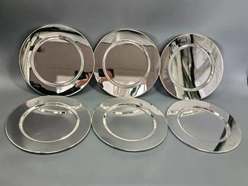 BMF - Edle BMF Platzteller versilbert – 6er Set im