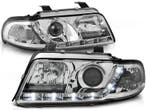 Koplampen Audi A4 99-01 chroom + Daytime Running Light, Ophalen of Verzenden, Nieuw