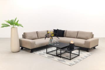 VDG Barcelona Sunbrella loungeset - Taupe, Verzenden, Nieuw, Overige materialen, Loungeset