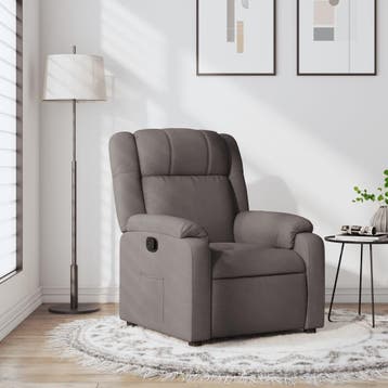 Fauteuil met Zijvak Taupe | Retourdeal 35% Voordeel, 75 tot 100 cm, Ophalen of Verzenden, Zo goed als nieuw, 75 tot 100 cm