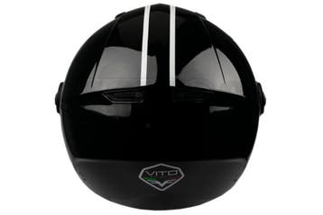 Helm Vito Jethelm Moda notte glans zwart, Fietsen en Brommers, Brommerhelmen, Ophalen of Verzenden, Nieuw, Vito