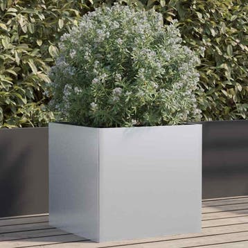 vidaXL Plantenbak 49x47x46 cm gegalvaniseerd staal, Tuin en Terras, Verzenden, Nieuw, Metaal