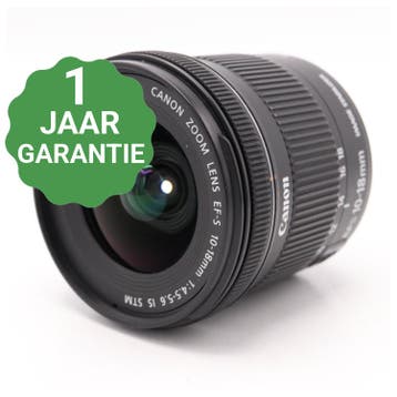 10% korting | Canon EF-S 10-18mm F/4.5-5.6 IS STM, Audio, Tv en Foto, Verzenden, Gebruikt