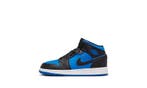 Jordan 1 Mid Black Royal Blue (GS), Nieuw
